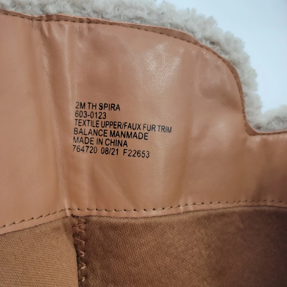 Thereabouts Faux Suede Tall Boots Kids 2 Brown Sherpa Trim Buckle Detail